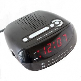 Secret Agent Security Surveillance Spy Camera,Alarm Clock Radio Hiden HD Spy Camera DVR 16GB